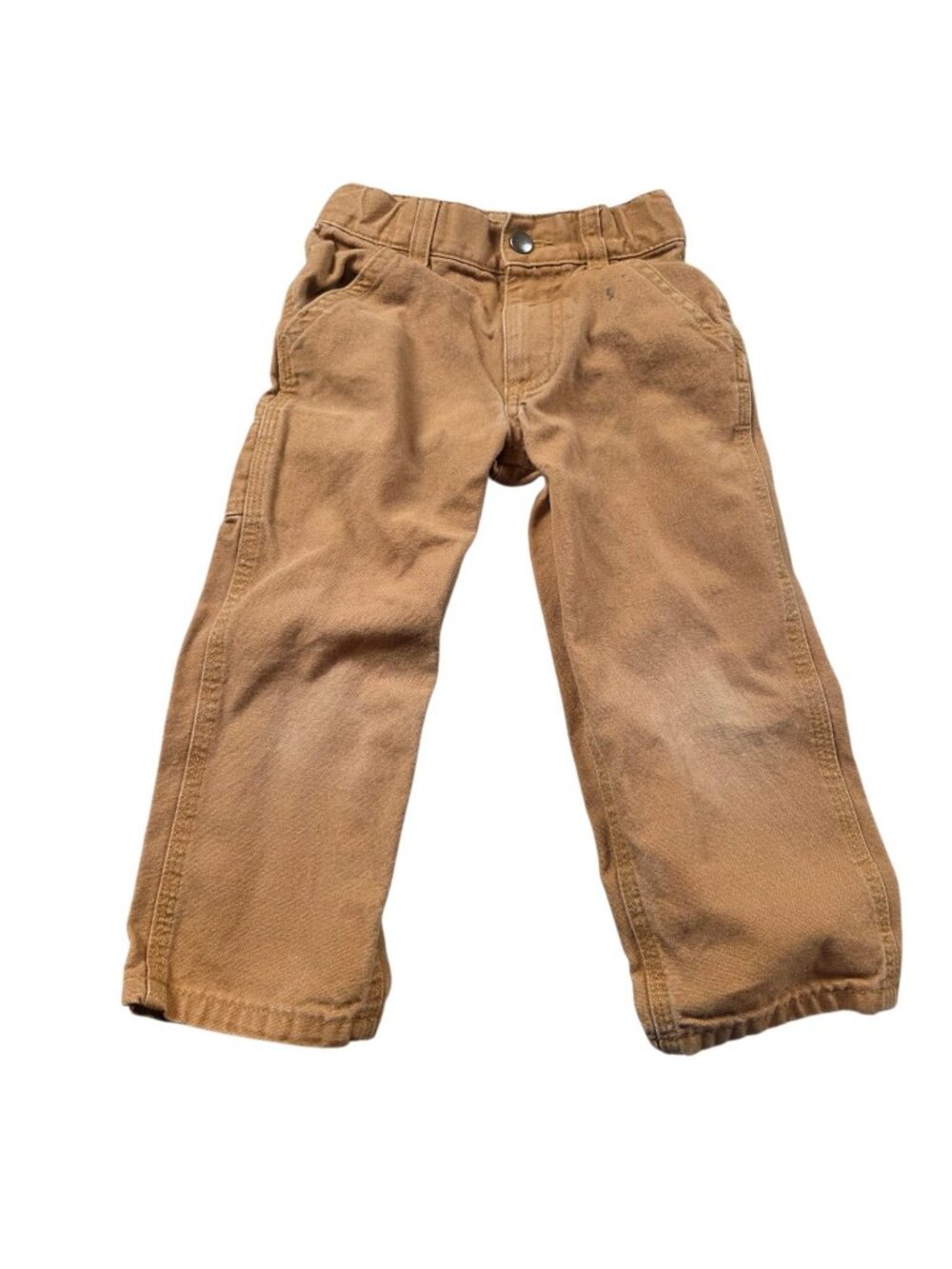Carhartt Pants Toddler 3T Brown Carpenter Workwear Cotton